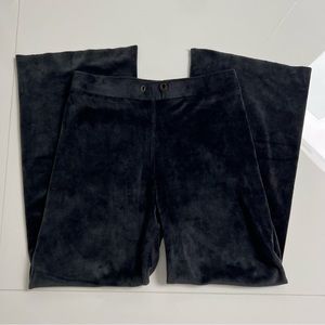 Theo & Spence black velvet sweatpants